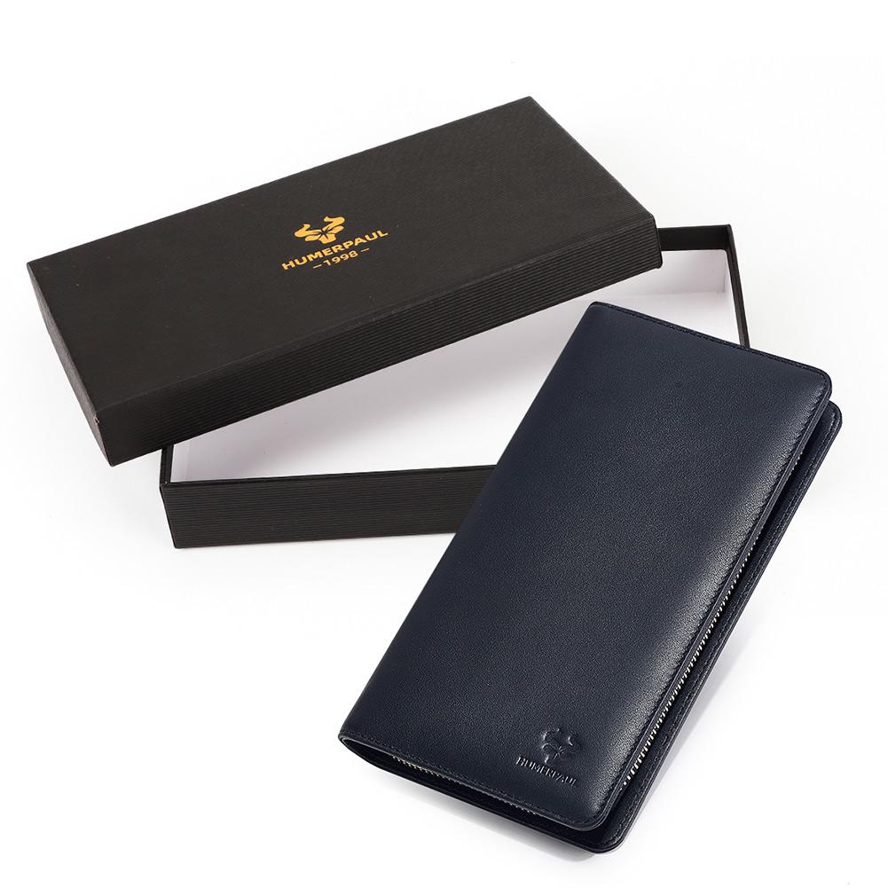 HUMERPAUL Echtes Leder Geldbörse Große Kapazität Clutch Herren Kartenetui von Joom DACH