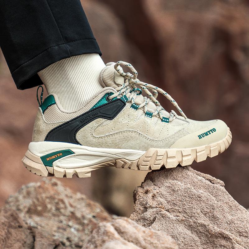 HUMTTO Ourdoor Sneakers für Damen Herbst Winter Mode Leder Damen Wanderschuhe Luxus Designer Atmungsaktive Schnürschuhe Damen Freizeitschuhe 37 beige von Joom DACH