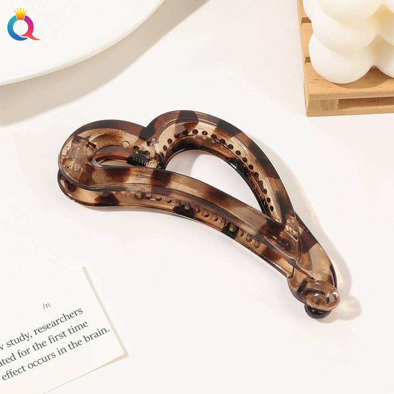 Haarklammern Einfache Haarspange für Frauen Mode Pferdeschwanz-Klammer Haarschmuck Leo-Print von Joom DACH