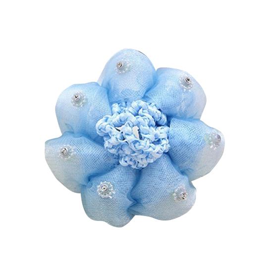 Haarnetz, dehnbares Involucres-Muster, Haarknoten für Babys, hohe Elastizität, für Ballett blau von Joom DACH