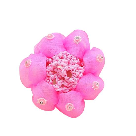 Haarnetz, dehnbares Involucres-Muster, Haarknoten für Babys, hohe Elastizität, für Ballett rosa von Joom DACH