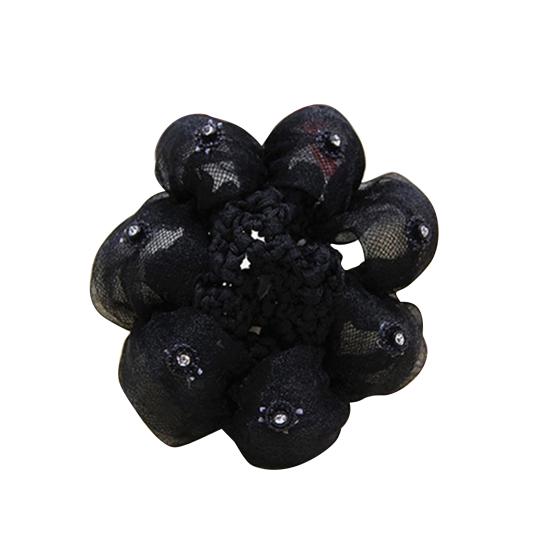 Haarnetz, dehnbares Involucres-Muster, Haarknoten für Babys, hohe Elastizität, für Ballett schwarz von Joom DACH