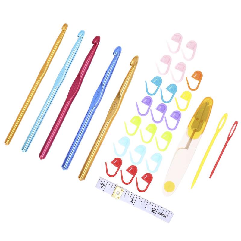 Häkelnadeln Aluminiummaterial Ergonomischer Griff Detaillierte Größe DIY Herstellung Leichtgewicht Stricken Häkelnadeln Aluminiummaterial Ergonomischer Griff Detaillierte Größe DIY Herstellung Leichtgewicht Stricken von Joom DACH