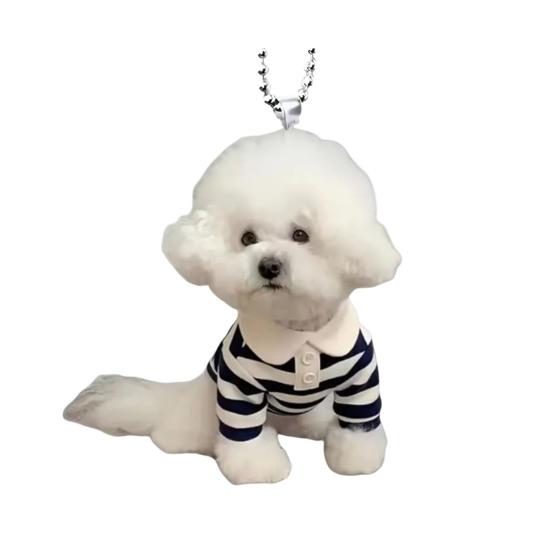 Hängende Dekoration für den Auto-Rückspiegel, mit Umhängeband, einfach aufzuhängen, realistisches Design, Christbaumschmuck in Tierform D von Joom DACH