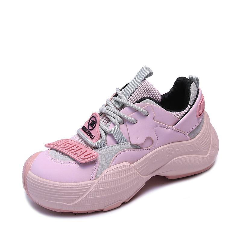 Hässliche und Süße Dad Shoes Damen Frühling Neu Ins Trendiger Amerikanischer Retro Leichter Atmungsaktiver Plateau Casual Sneaker 40 von Joom DACH