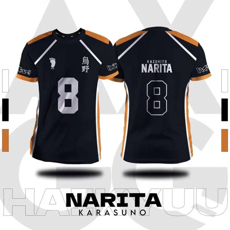 Haikyuu Fukurodani Hinata Cartoon Anime Cosplay Männer Jersey Kurzarm Kinder T-Shirt Kleidung Unisex Tops Neue Mode Frauen T-shirt L von Joom DACH