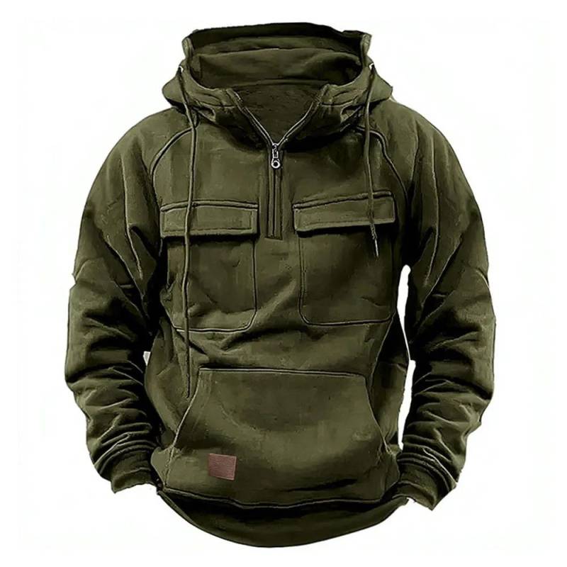 Halbreißverschluss Taktische Hoodies für Herren Solide Militärische Sweatshirts Mehrere Taschen Männliche Kapuzenjacken Dicke Outdoor Polar XXL grün Halbreißverschluss Taktische Hoodies für Herren Solide Militärische Sweatshirts Mehrere Taschen Männliche Kapuzenjacken Dicke Outdoor Polar XXL grün von Joom DACH