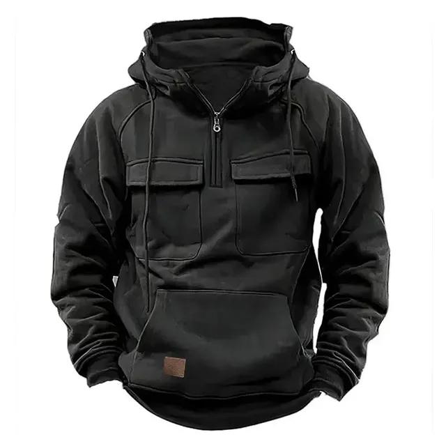 Halbreißverschluss Taktische Hoodies für Herren Solide Militärische Sweatshirts Mehrere Taschen Männliche Kapuzenjacken Dicke Outdoor Polar XXL schwarz Halbreißverschluss Taktische Hoodies für Herren Solide Militärische Sweatshirts Mehrere Taschen Männliche Kapuzenjacken Dicke Outdoor Polar XXL schwarz von Joom DACH