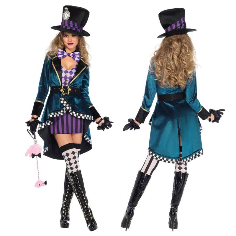Halloween Alice im Wunderland Kostüme Frauen Magier Cosplay Mädchen Prinzessin Quess Magie Cosplay Weibliche Mantel XL von Joom DACH