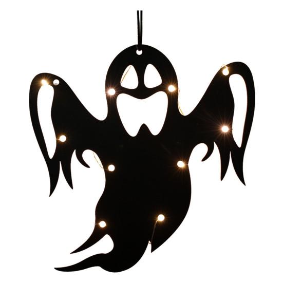 Halloween-Anhänger, gruselige Halloween-Hängeleuchte, batteriebetrieben, langlebig, Geister-Kürbis-Form, LED-Anhänger für Zuhause F von Joom DACH