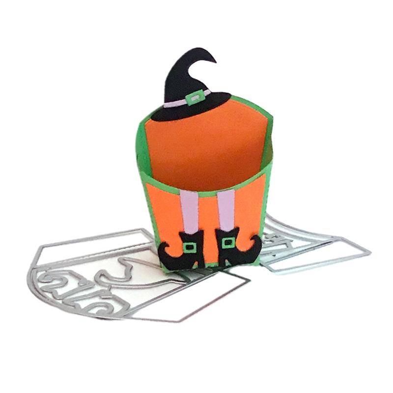 Halloween-Stiefel-Box, Metall-Stanzformen, DIY-Stempel, Basteln, Schablonen, Form, Schablonen zum Prägen, Scrapbooking, Fotoalbum von Joom DACH