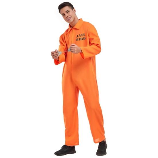 Halloween Gefangener Cosplay Overall mit Fesseln Halloween Unisex Kinder Erwachsene Rollenspiel Outfit Lange Ärmel Revers L orange/rot Halloween Gefangener Cosplay Overall mit Fesseln Halloween Unisex Kinder Erwachsene Rollenspiel Outfit Lange Ärmel Revers L orange/rot von Joom DACH