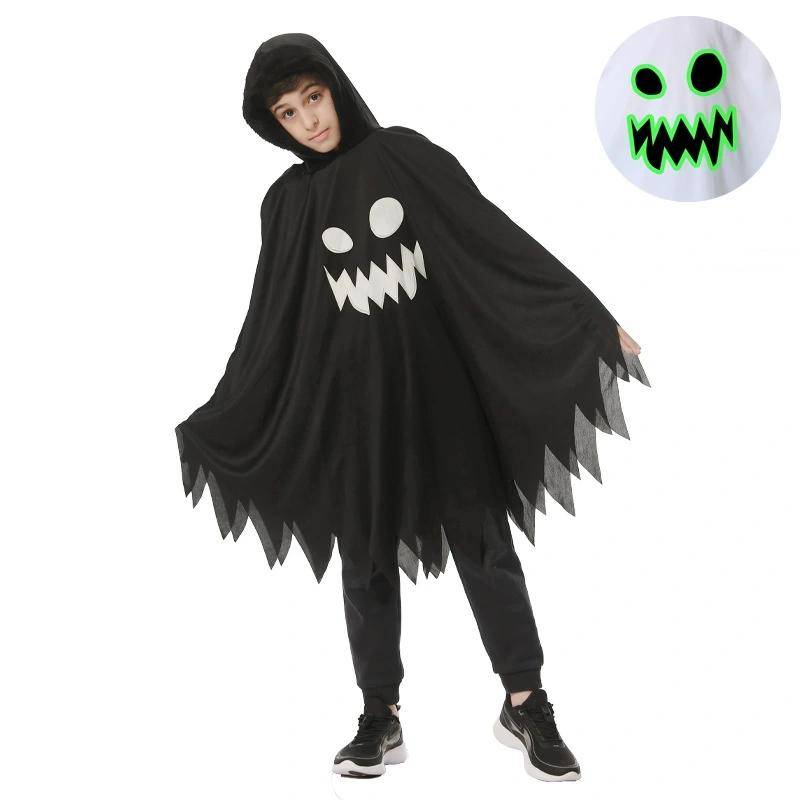 Halloween Kinder Cosplay Kostüm Weiß Schwarz Leuchtender Geist Leuchtendes Gesicht Umhang Schal Party Verkleidungskostüm Jungen Umhang Mädchen 110 Halloween Kinder Cosplay Kostüm Weiß Schwarz Leuchtender Geist Leuchtendes Gesicht Umhang Schal Party Verkleidungskostüm Jungen Umhang Mädchen 110 von Joom DACH