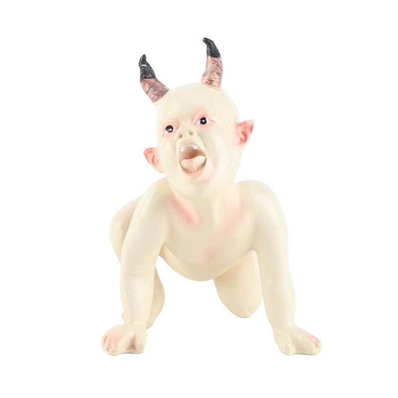 Halloween Scary Ghost Baby Puppe Harz Statue Handwerk Halloween Spukhaus Dekoration von Joom DACH