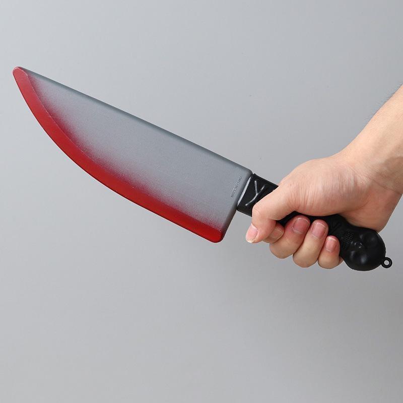 Halloween Simulation Requisiten Pu Blut Machete Lustige Kunststoff Küche Messer Geist Festival Cosplay Szene Layout Schaum Sicherheit Spielzeug Pack of 1 Type C von Joom DACH