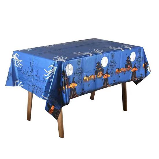 Halloween-Tischdecke, umweltfreundlich, geruchlos, Kürbis-Druck, Einweg-Tischdecke, Halloween-Party-Dekoration G von Joom DACH