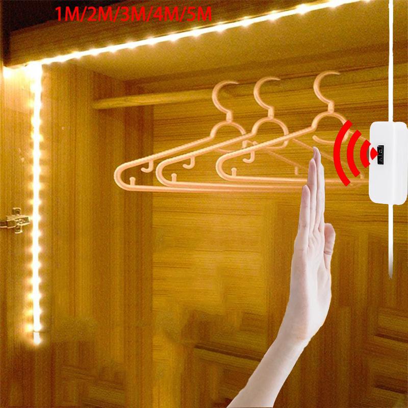 Hand Sweep Sensor Nachtlicht LED Streifen licht USB 5V motion Sensor Schalter beleuchtung luminaria Für schlafzimmer Hause LED nacht Lampe 1m weiß von Joom DACH