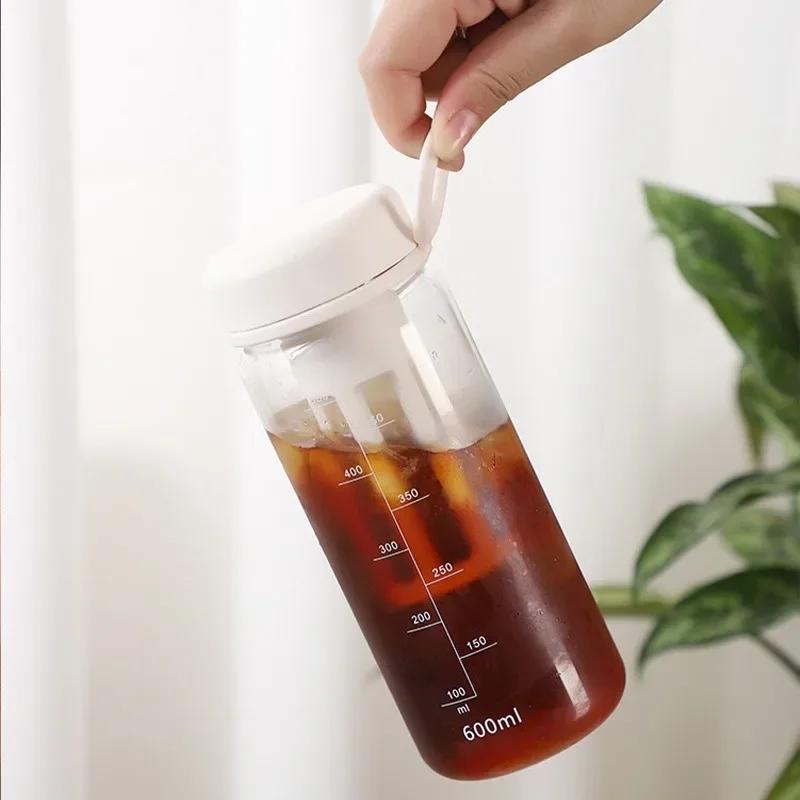 Handgebrühte Cold Brew-Kaffeekanne, tragbare Cold Brew-Flasche, Begleitbecher, Haushalts-Zitronensaft-Smoothie-Becher, Filterbecher von Joom DACH
