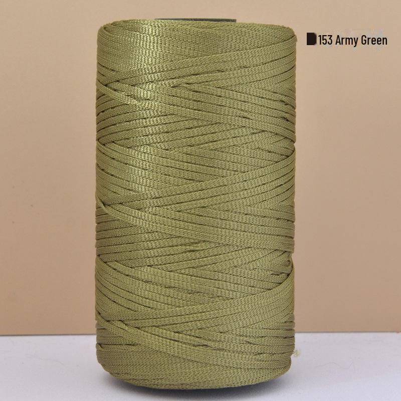 Handgefertigte Häkeltasche aus merzerisierter Baumwolle, Leinen, Wolle und leichter Eisseide 53 Army Green armee grüne von Joom DACH