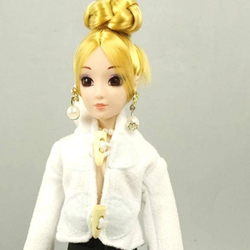 Handgefertigte Hoodies für Barbie-Puppe Kleidung Mantel Outfits Modepuppenkleidung für Blythe 1/6 Puppen Zubehör Kinder Generation Spielzeug weiß von Joom DACH