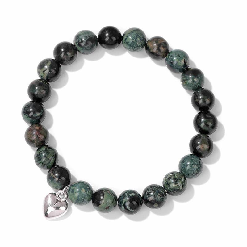 Handgefertigtes Armband aus Naturstein mit Lotus-Ohm-Buddha-Perlen, rosa Zebra-Stein, Lotus-Charm-Armband für Frauen und Männer, Yoga-Schmuck, Geschenke von Joom DACH