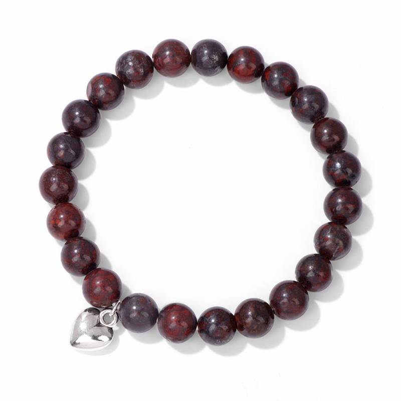 Handgefertigtes Armband aus Naturstein mit Lotus-Ohm-Buddha-Perlen, rosa Zebra-Stein, Lotus-Charm-Armband für Frauen und Männer, Yoga-Schmuck, Geschenke von Joom DACH