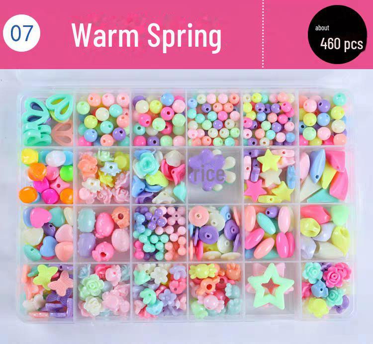 Handgefertigtes Lernspielzeug aus Perlen für Kinder – DIY-Set zum Basteln geflochtener Armbänder für Mädchen von Joom DACH