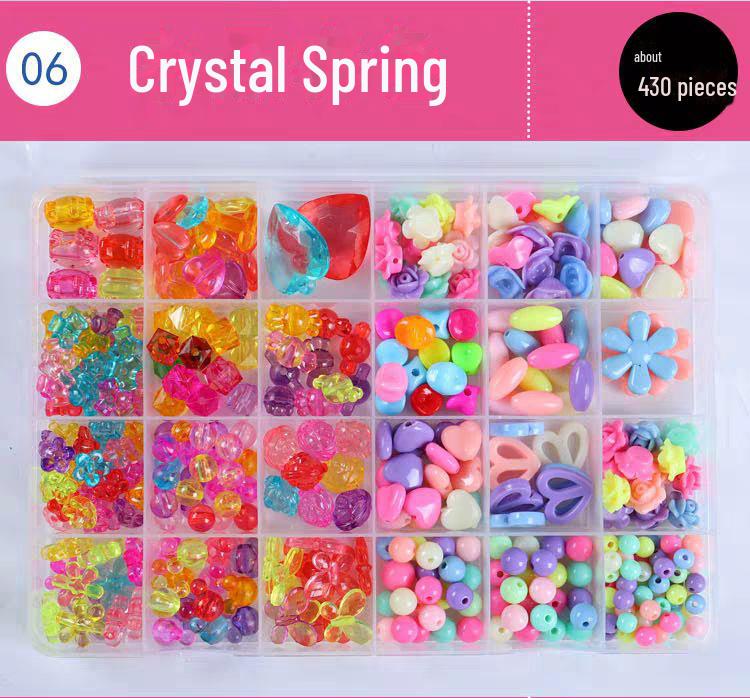 Handgefertigtes Lernspielzeug aus Perlen für Kinder – DIY-Set zum Basteln geflochtener Armbänder für Mädchen von Joom DACH