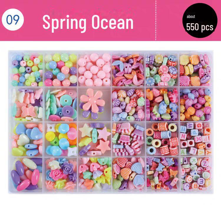 Handgefertigtes Lernspielzeug aus Perlen für Kinder – DIY-Set zum Basteln geflochtener Armbänder für Mädchen von Joom DACH