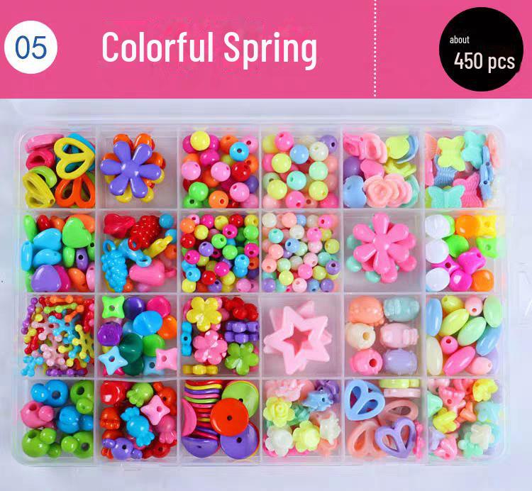 Handgefertigtes Lernspielzeug aus Perlen für Kinder – DIY-Set zum Basteln geflochtener Armbänder für Mädchen von Joom DACH