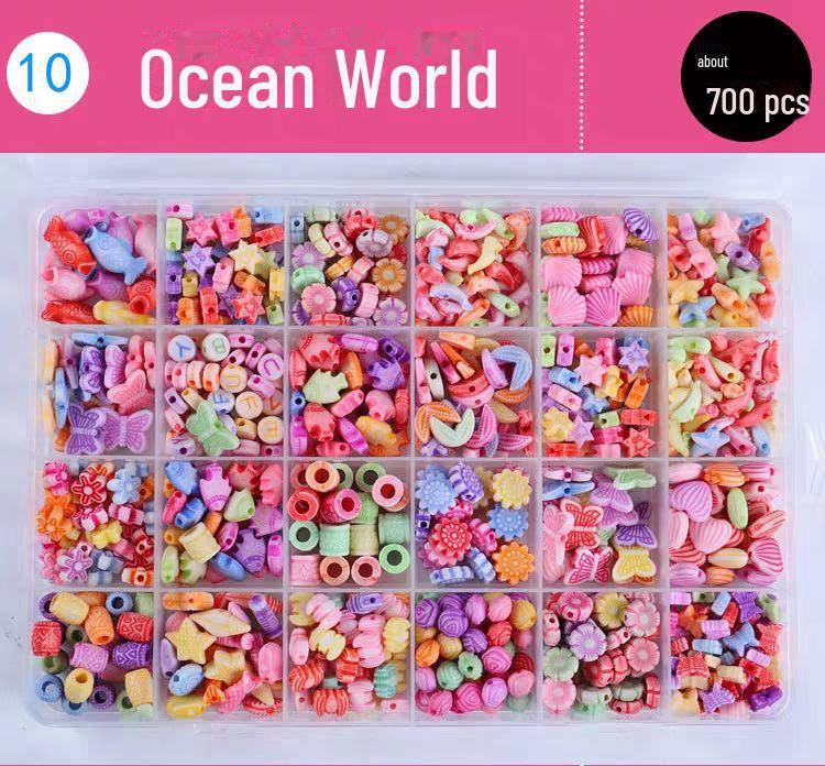 Handgefertigtes Lernspielzeug aus Perlen für Kinder – DIY-Set zum Basteln geflochtener Armbänder für Mädchen von Joom DACH