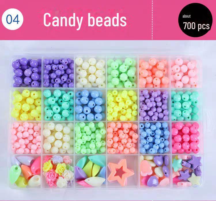 Handgefertigtes Lernspielzeug aus Perlen für Kinder – DIY-Set zum Basteln geflochtener Armbänder für Mädchen von Joom DACH