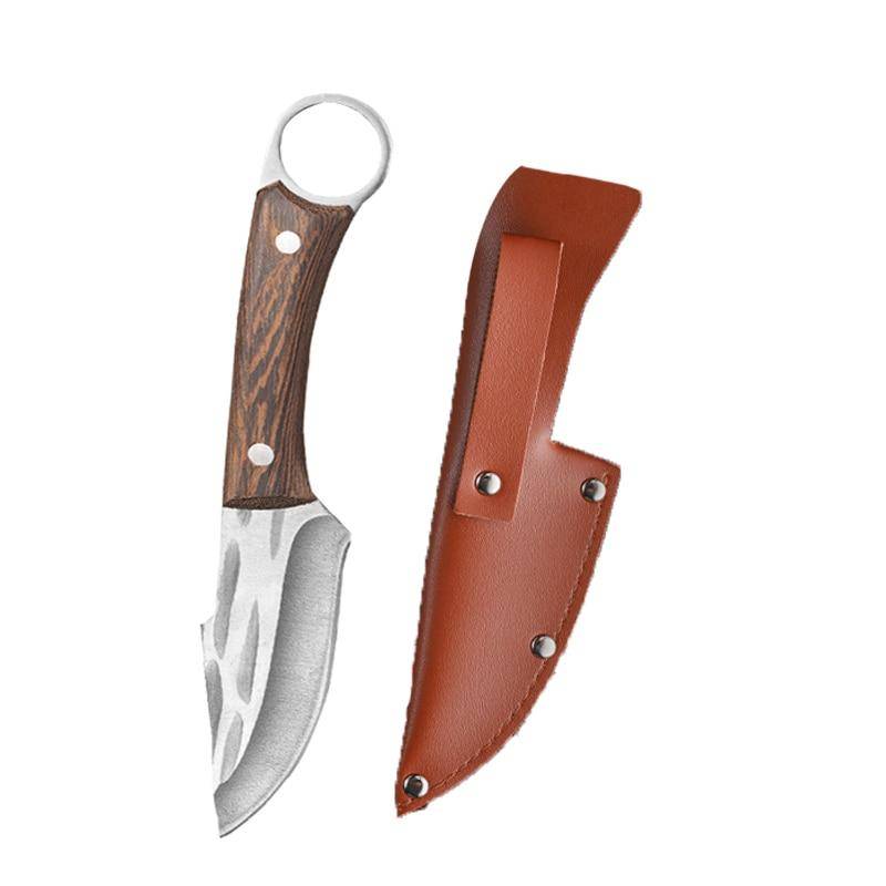 Handgefertigtes geschmiedetes Ausbeinmesser, Fleischerbeil, Küchenmesser, Metzgermesser aus Edelstahl weiß von Joom DACH