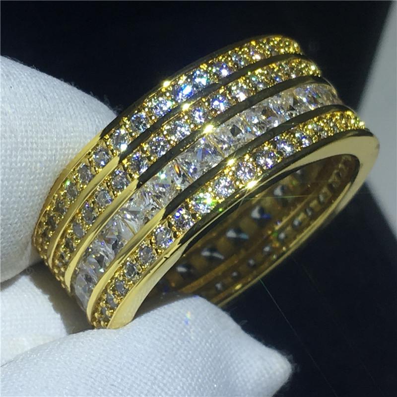 Handgemachter runder Ring 925 Silber 5a Sonner Zirkon Verlobungsring Ehering Damen Braut Fingerschmuck 8 von Joom DACH