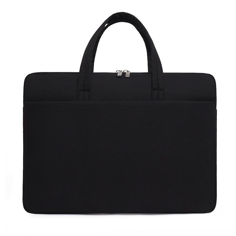 Handliche Business-Aktentasche Herren Büro Meeting Dokumententasche Druck Wasserdichtes Oxford-Gewebe Dokumententasche 15 inches schwarz von Joom DACH