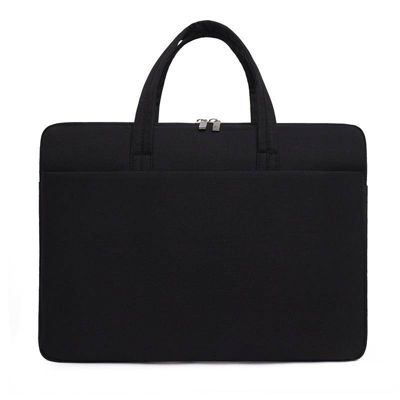 Handliche Business-Aktentasche Herren Büro Meeting Dokumententasche Druck Wasserdichtes Oxford-Gewebe Dokumententasche 15 inches schwarz von Joom DACH