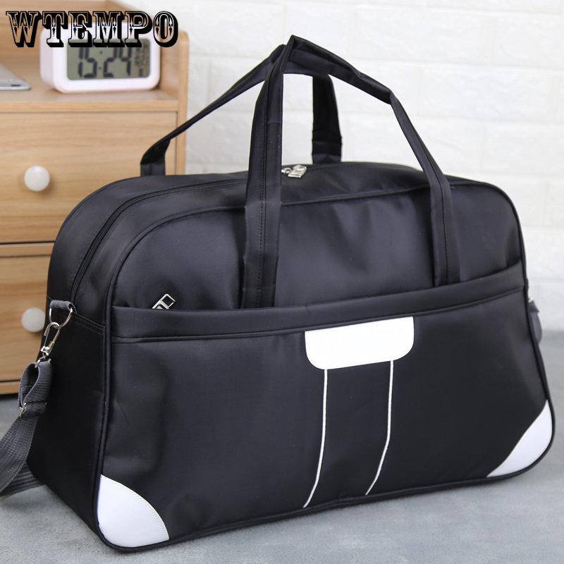 Handliche Reisetaschen für Herren, Geschäftsreisen mit großem Fassungsvermögen, wasserdichte Damentaschen, diagonale Reisetaschen small schwarz von Joom DACH