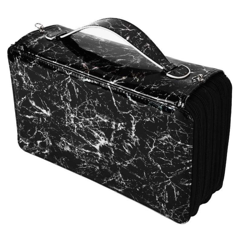 Handliche Stiftetasche Große Kapazität Mehrschichtig 300 Fächer Tragbare Schreibwaren Organizer Box Schwarz schwarz von Joom DACH