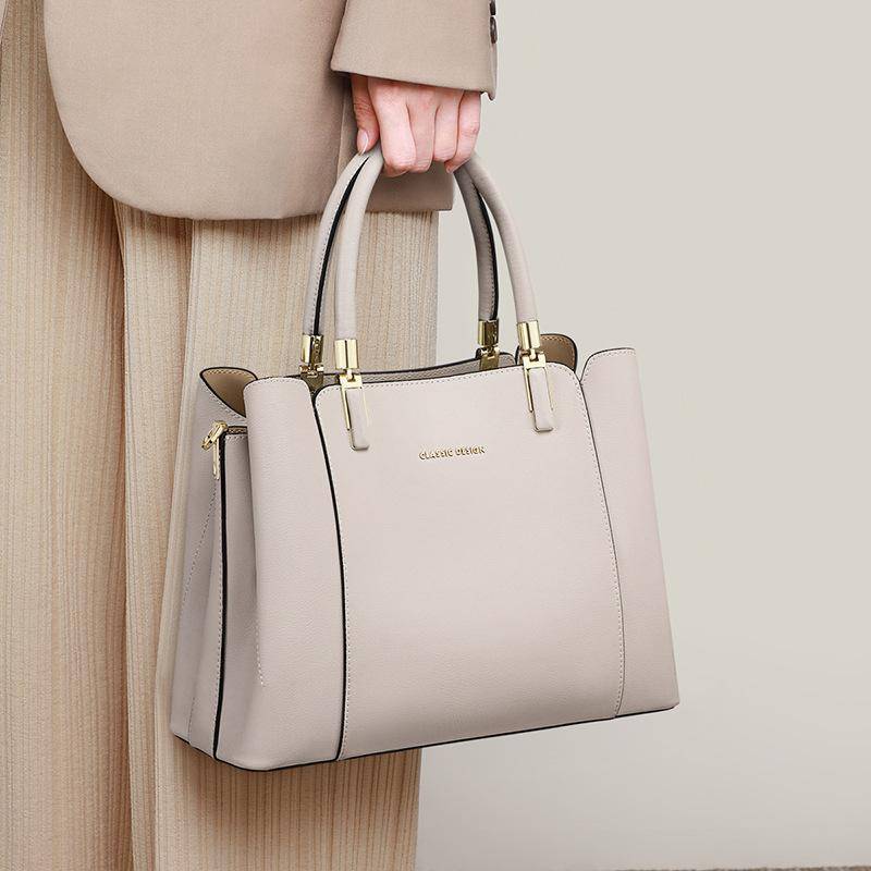 Handtasche Damen Frühling/Sommer Umhängetasche Leder Damenhandtasche Überlegener Sinn Schulter Muttertasche von Joom DACH