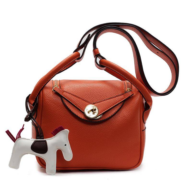 Handtasche Damen Neue Mode Ein Schulter Unterarmtasche Umhängetasche No pony pendant orange von Joom DACH