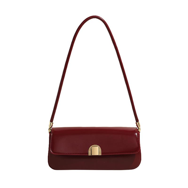 Handtasche Damen Neue Mode Pendler Kleine Quadratische Tasche Vielseitige Schulter Umhängetasche rot von Joom DACH