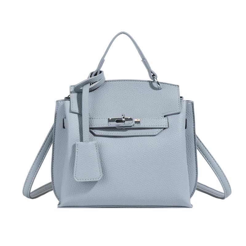 Handtasche Damen Neue Mode Vielseitige Schulter-Umhängetasche grau-blau von Joom DACH