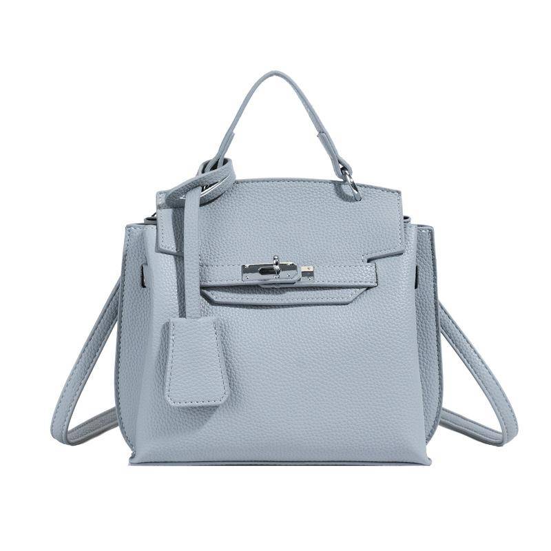 Handtasche Damen Neue Mode Vielseitige Schulter-Umhängetasche grau-blau von Joom DACH