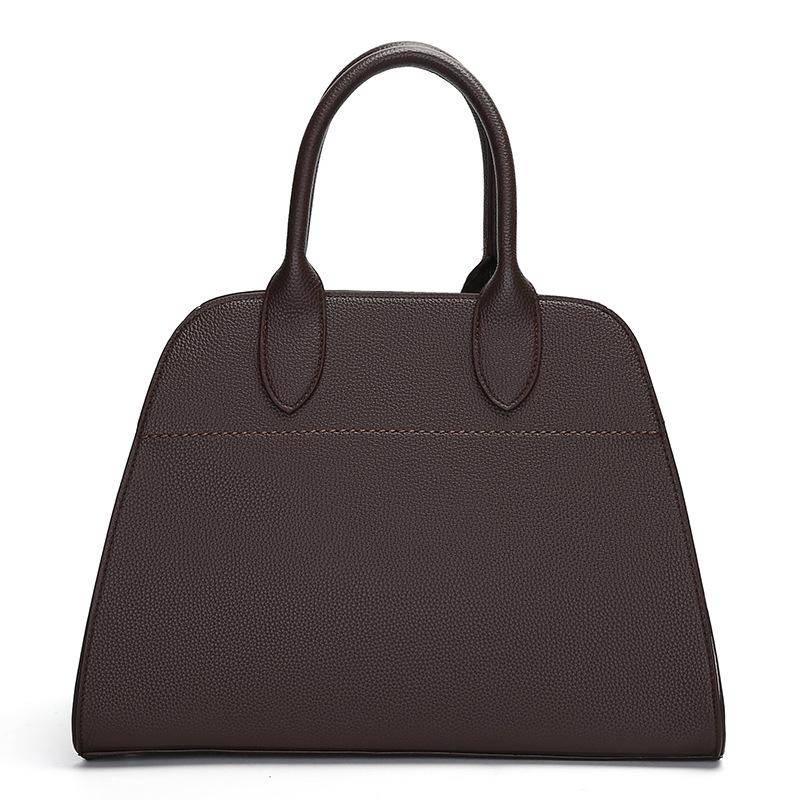 Handtasche Damen Winter High-End Sense Großraum Pendler Einkaufstasche Lässige Umhängetasche 36*22*26 dunkelbraune von Joom DACH