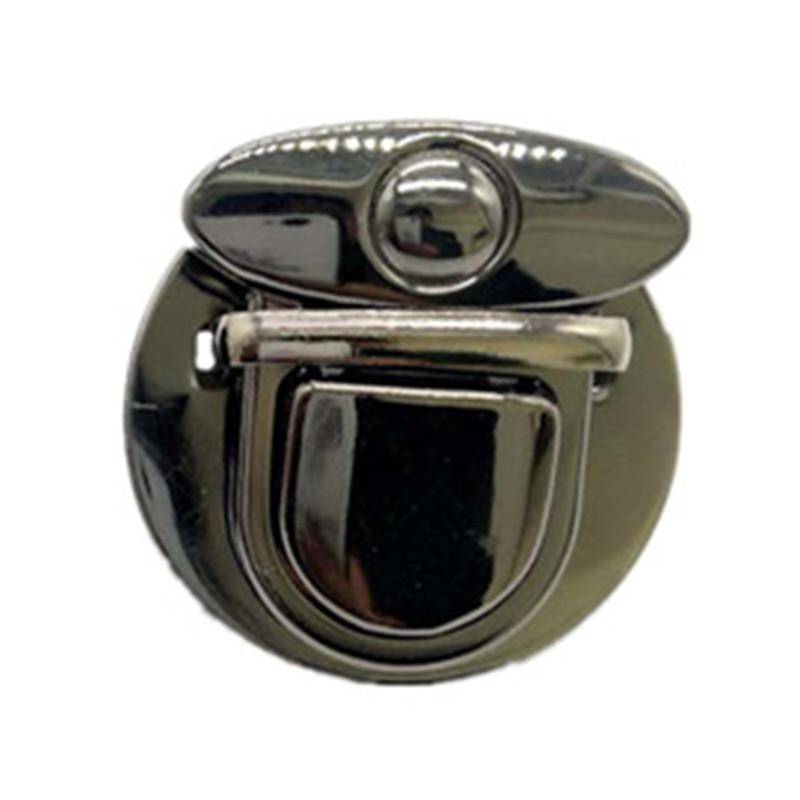 Handtaschenverschlüsse, Verschlussschloss für Geldbörsen, Tragetaschen, Umhängetaschen, Drehverschluss, Metallschnalle, Taschenzubehör schwarz von Joom DACH