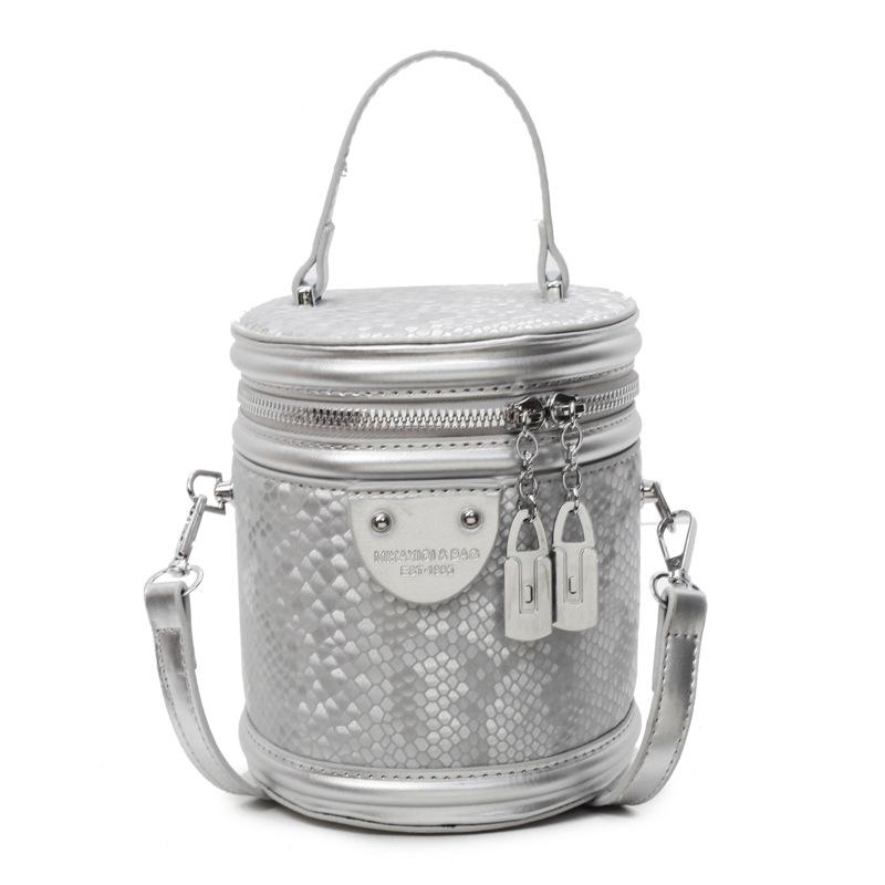 Handtrage Eimerbeutel Damen Neue Pendler Schultertasche Vielseitige Umhängetasche silber von Joom DACH