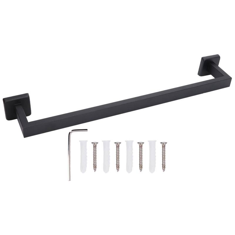 Handtuchhalter Schwarz Edelstahl Modedesign Hohe Härte Langlebig Stabil Einfach von Joom DACH