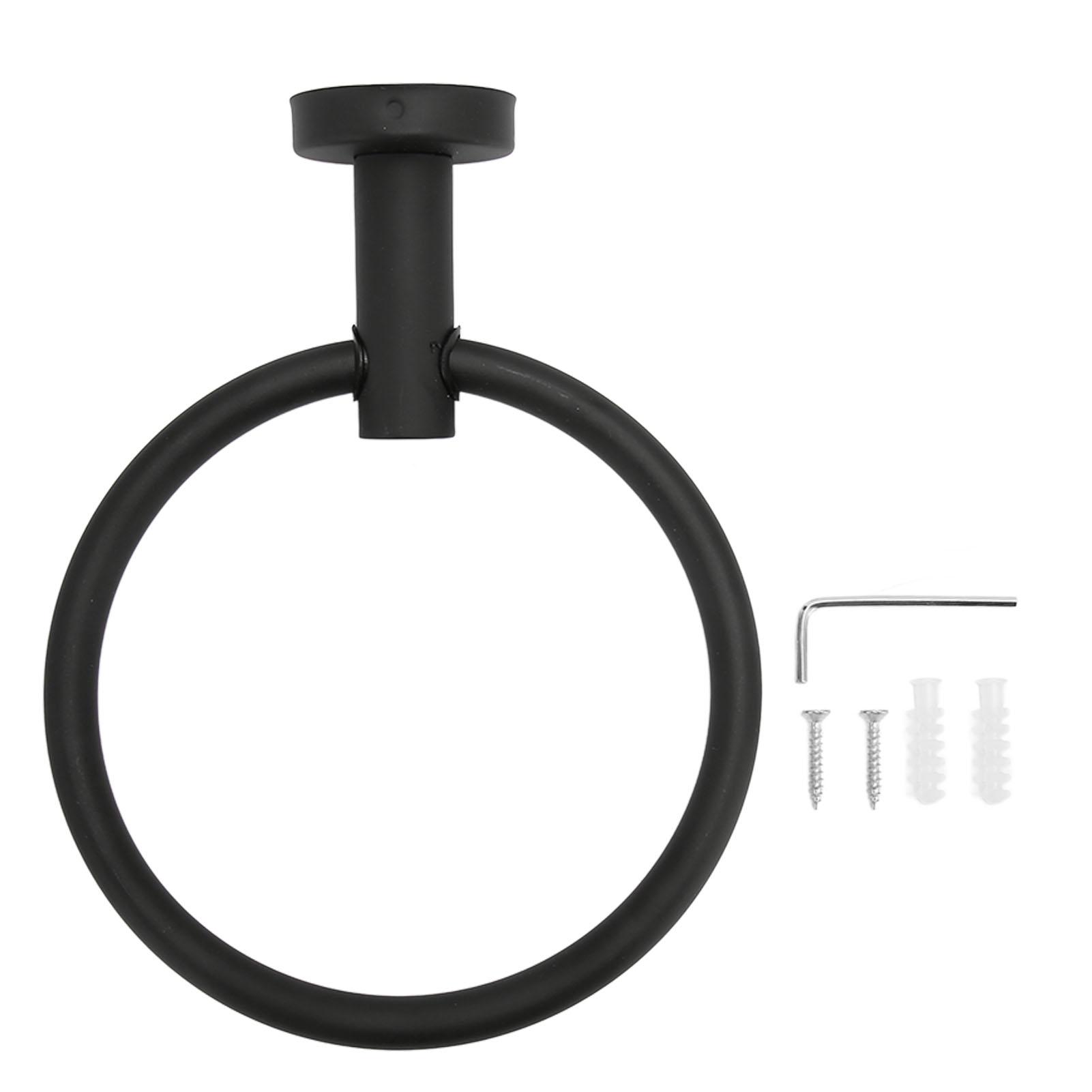 Handtuchring Mattschwarz Handtuchhalter Edelstahl Rostfrei Wandmontage Modern Handtuchhalter für von Joom DACH