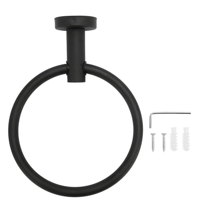 Handtuchring Mattschwarz Handtuchhalter Edelstahl Rostfrei Wandmontage Modern Handtuchhalter für von Joom DACH