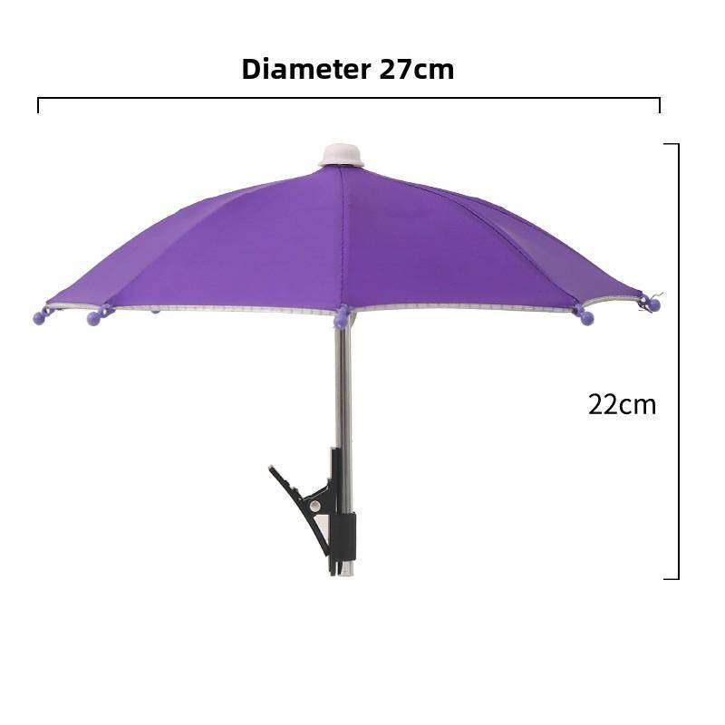 Handyhalter Sonnenschirm-Klammer Schirm Outdoor Handy Fixierschirm Regenschirm Sonnenschirm Handy Entspiegelter Kleiner Schirm 1PCS violett von Joom DACH